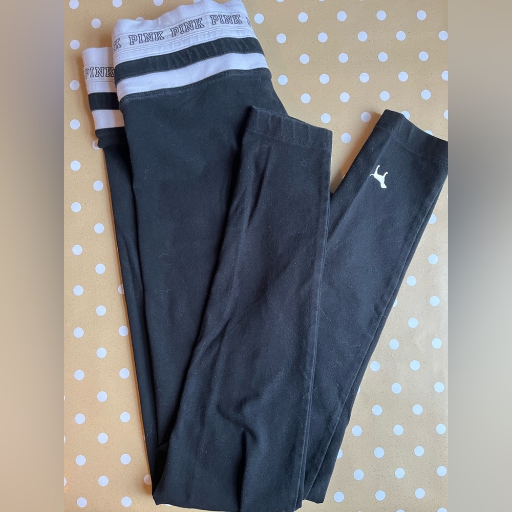 Black leggings from PINK